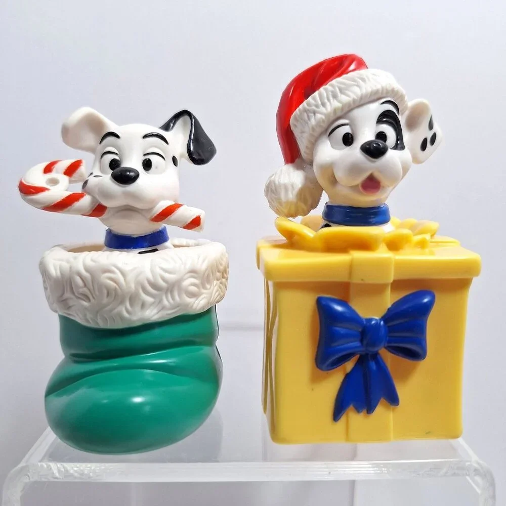 Disney 101 Dalmatians McDonalds Christmas Ornaments Puppy Dog Vintage 90s - Picture 1 of 9